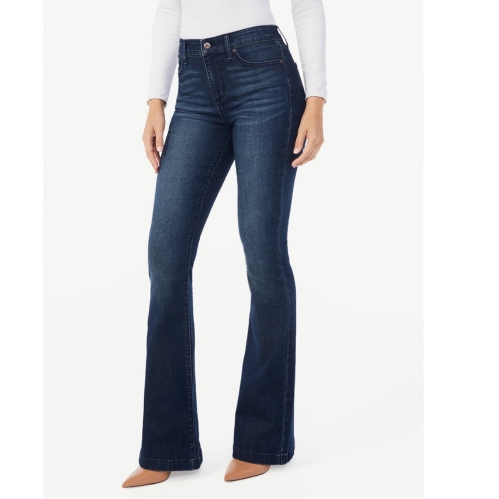 Sofia Vergara High Rise Flare Jeans
